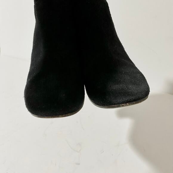 Isabel Marant Dicker Black Suede Ankle Boots Booties Western Cowboy Heel sz 37 - Picture 9 of 16